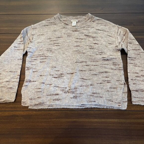 NWOT Max Studio Crew Neck Long Sleeve Pullover Drop Shoulder Sweater Cream Mediu - Picture 3 of 12